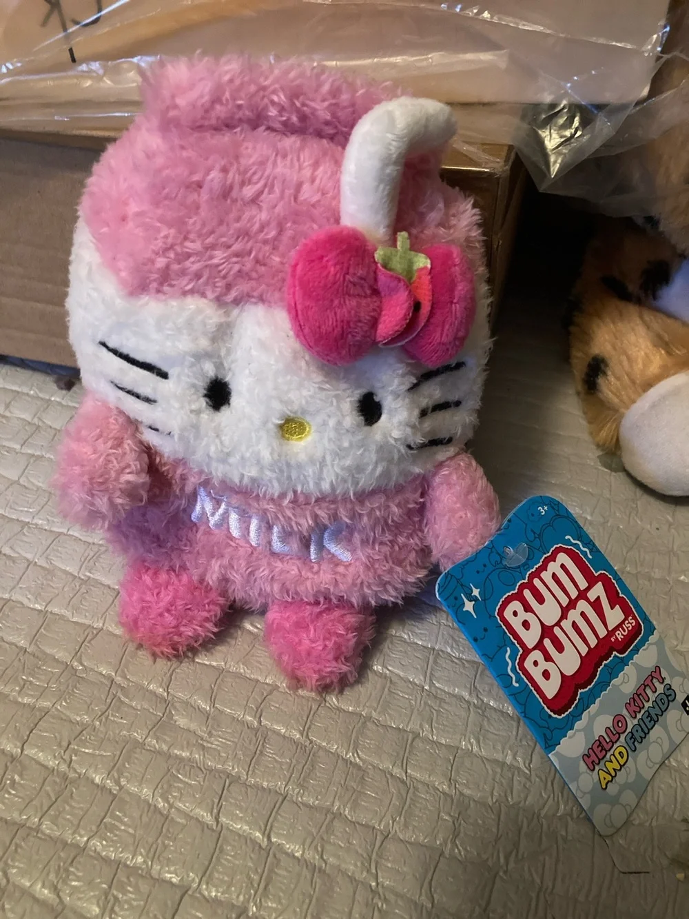Hello Kitty Pink Plush with Cherry Bow
